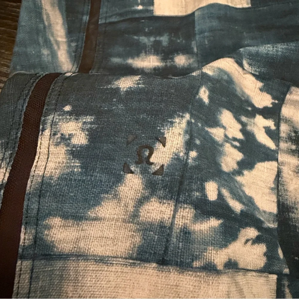 Mens Lululemon Pace Breaker Lined Short Large EUC Out Of Mind Bleached Indigo